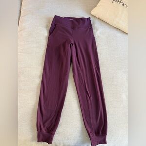 Women's Burgundy Joggers